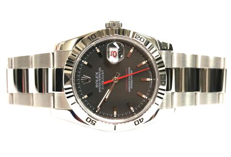 rolex turn o graph case size